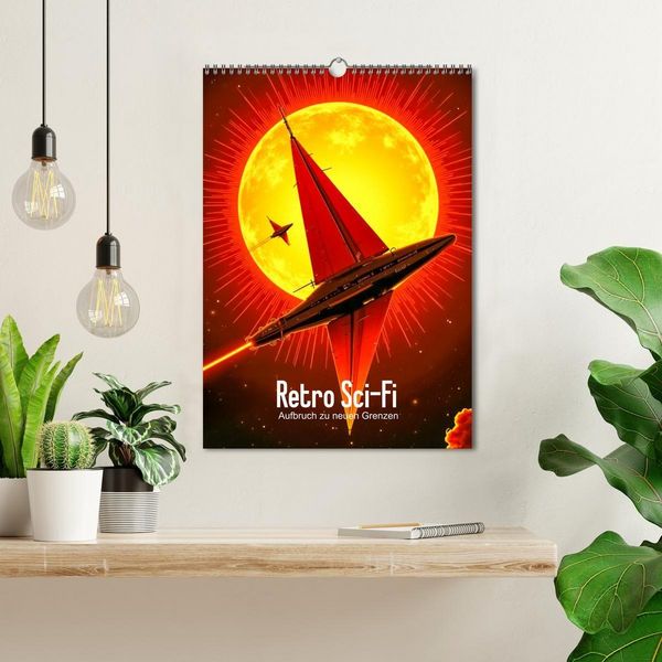 Produktbild: Retro Sci-Fi - Aufbruch zu neuen Grenzen (Wandkalender 2027 DIN A3 hoch), CALVENDO Monatskalender