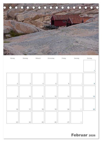 Produktbild: Typisch Schwedisch Bohusl&auml;n (Tischkalender 2026 DIN A5 hoch), CALVENDO Monatskalender