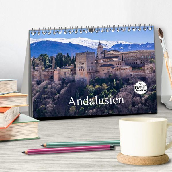 Produktbild: Andalusien (Tischkalender 2026 DIN A5 quer), CALVENDO Monatskalender
