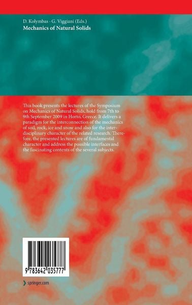 Produktbild: Mechanics of Natural Solids