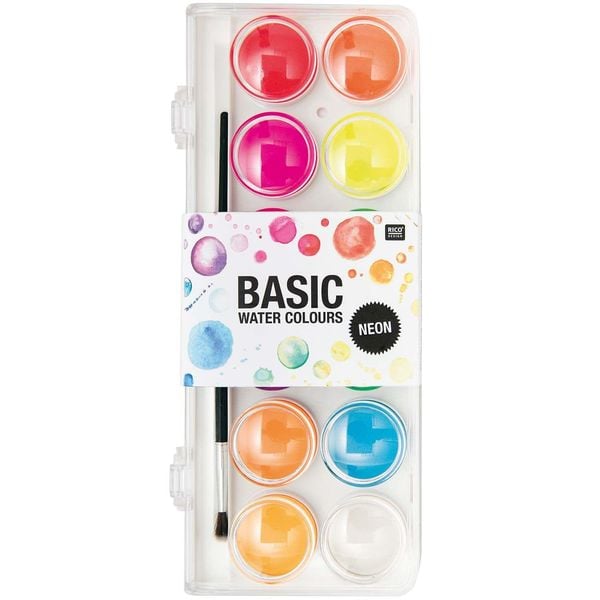 Basic Neon Water Colours 12 Farben