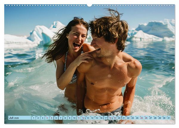 Produktbild: Eisbaden (Wandkalender 2026 DIN A2 quer), CALVENDO Monatskalender