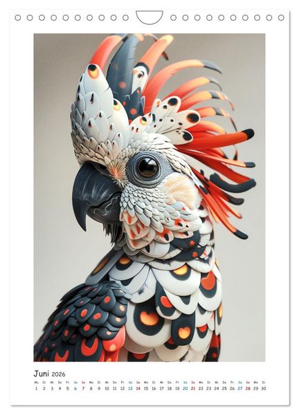 Produktbild: Tierische Kunst (Wandkalender 2026 DIN A4 hoch), CALVENDO Monatskalender