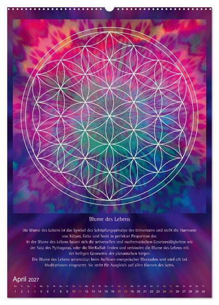 Produktbild: Heilige Geometrie und Bilder der Neuen Zeit (hochwertiger Premium Wandkalender 2027 DIN A2 hoch), Kunstdruck in Hochglanz