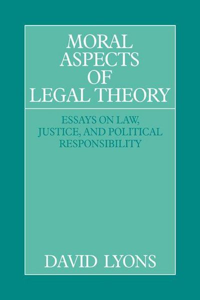 Produktbild: Moral Aspects of Legal Theory