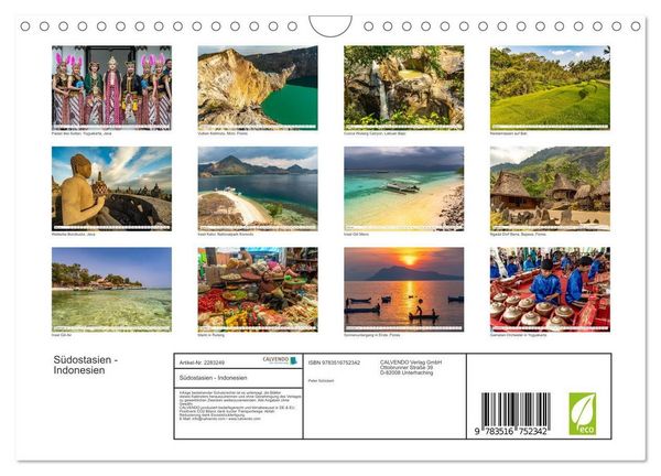 Produktbild: S&uuml;dostasien - Indonesien (Wandkalender 2027 DIN A4 quer), CALVENDO Monatskalender
