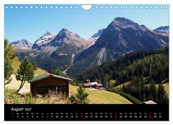 Produktbild: Schweiz - Berglandschaften (Wandkalender 2027 DIN A4 quer), CALVENDO Monatskalender