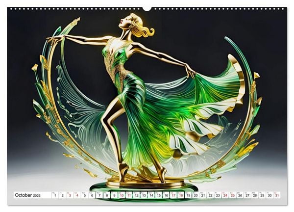 Produktbild: Elegant dancers (High Quality Premium Wall Calendar 2026 DIN A2 landscape),CALVENDO 12 Month Wall Calendar