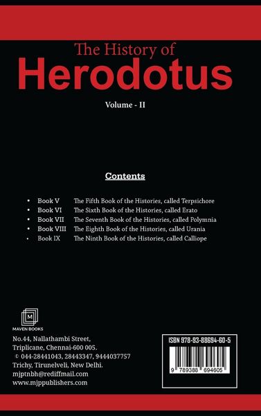 Produktbild: The History of Herodotus VOLUME - II