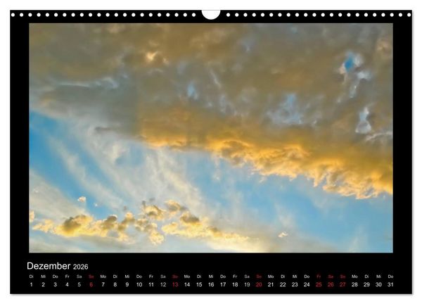 Produktbild: Wolkenbilder (Wandkalender 2026 DIN A3 quer), CALVENDO Monatskalender