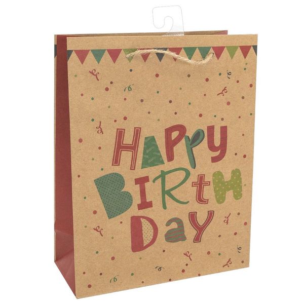 Produktbild: Idena Geschenktasche Happy Birthday 18x23x8cm 140g/m&sup2;