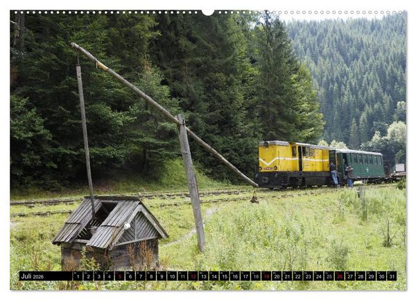 Produktbild: Entlang der Wassertalbahn - Auf schmaler Spur im Norden Rum&auml;niens (Wandkalender 2026 DIN A2 quer), CALVENDO Monatskalender
