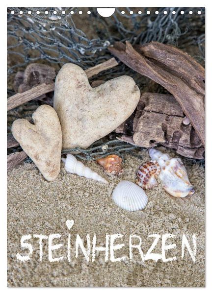 Produktbild: Steinherzen 2026 (Wandkalender 2026 DIN A4 hoch), CALVENDO Monatskalender