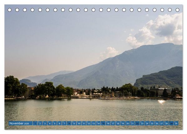 Produktbild: Gardasee. Lago di Garda (Tischkalender 2026 DIN A5 quer), CALVENDO Monatskalender