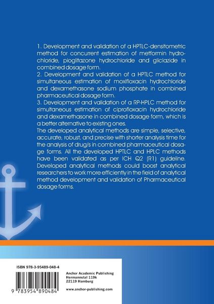 Produktbild: Development And Validation Of Chromatographic Methods For Simultaneous Quantific