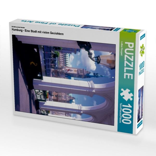 CALVENDO Puzzle Ein Motiv aus dem Kalender Hamburg - Eine Stadt mit vielen Gesichtern | 1000 Teile Lege-Größe 64x48cm Foto-Puzzle für glückliche