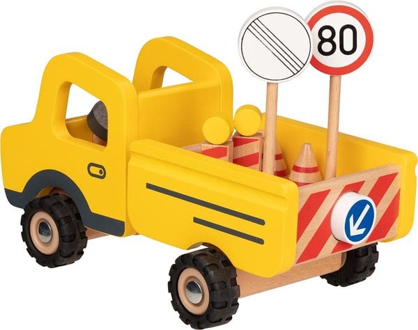 Produktbild: Baustellenfahrzeug mit Verkehrsschildern