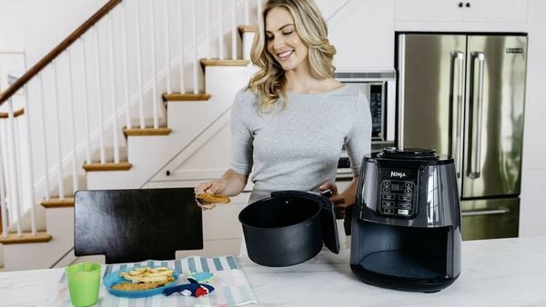 Produktbild: Ninja AF100EU Hei&szlig;luft-Fritteuse 3.8 l 1500 W Schwarz