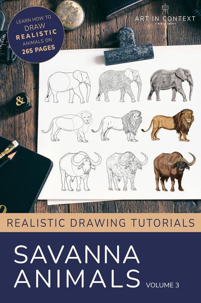 Produktbild: Learn to Draw Savanna Animals (Realistic Drawing Tutorials, #3)