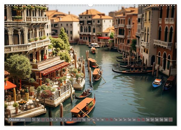 Produktbild: Urlaub in Miniatur (Wandkalender 2026 DIN A2 quer), CALVENDO Monatskalender