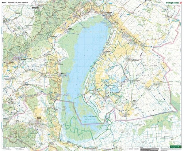 Produktbild: freytag & berndt Wanderkarte Neusiedler See, Eisenstadt - Leithagebirge - Rust - Sopron - Nationalpark Neusiedler See - Seewinke 1:50.000