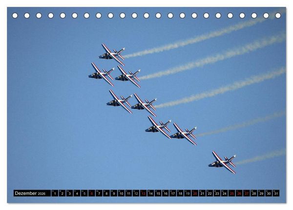 Produktbild: Augenblicke in der Luft: Patrouille de France (Tischkalender 2026 DIN A5 quer), CALVENDO Monatskalender