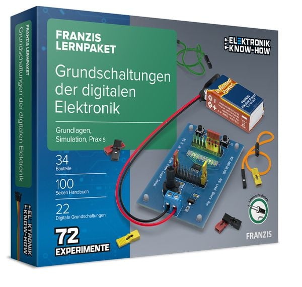 Produktbild: FRANZIS 67204 - FRANZIS Lernpaket: Grundschaltungen der digitalen Elektronik