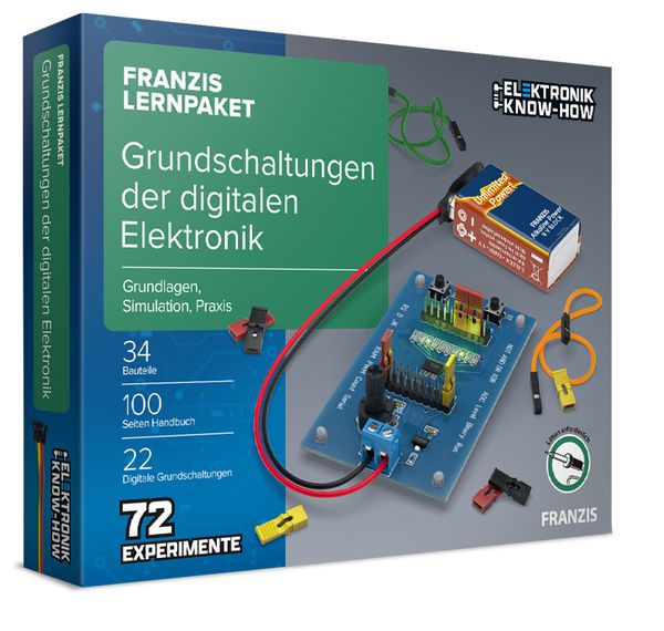 Produktbild: FRANZIS 67204 - FRANZIS Lernpaket: Grundschaltungen der digitalen Elektronik
