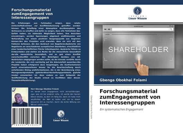 Produktbild: Forschungsmaterial zumEngagement von Interessengruppen