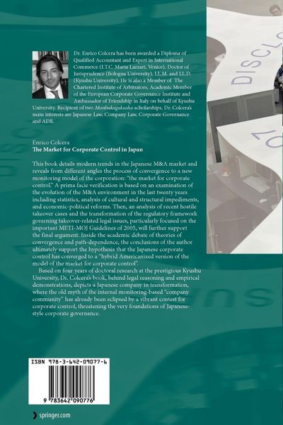 Produktbild: The Market for Corporate Control in Japan
