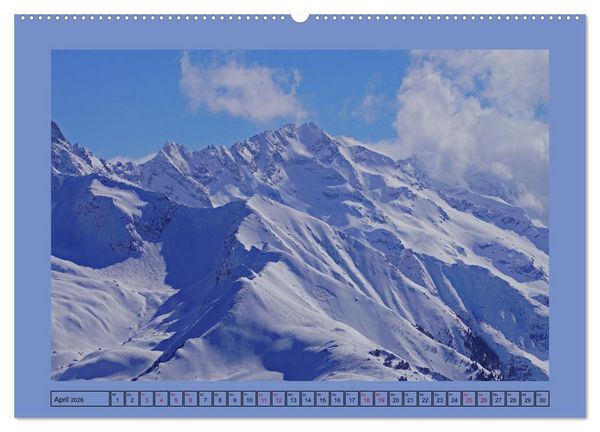 Produktbild: Winterwanderung in den Tuxer Alpen (hochwertiger Premium Wandkalender 2026 DIN A2 quer), Kunstdruck in Hochglanz