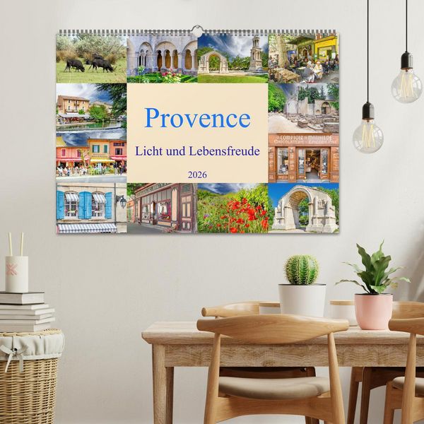 Produktbild: Provence. Licht und Lebensfreude (Wandkalender 2026 DIN A2 quer), CALVENDO Monatskalender