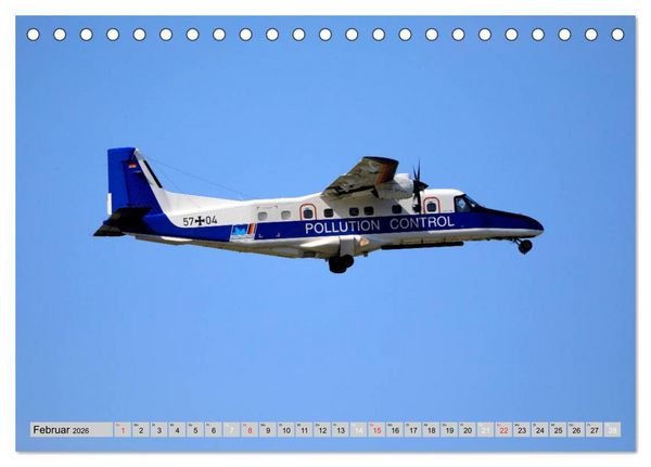 Produktbild: Flugzeuge - Starts und Landeanfl&uuml;ge (Tischkalender 2026 DIN A5 quer), CALVENDO Monatskalender