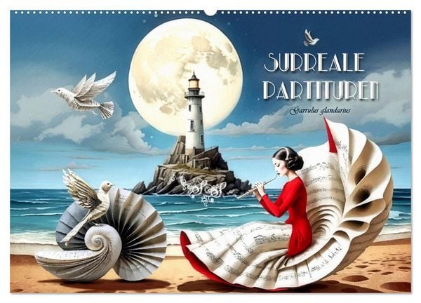 Produktbild: Surreale Partituren (Wandkalender 2026 DIN A2 quer), CALVENDO Monatskalender
