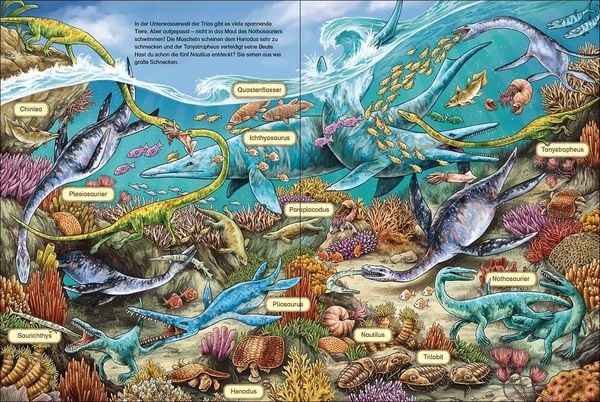 Produktbild: Das gro&szlig;e Wimmelbuch der Dinosaurier