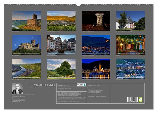 Produktbild: BERNKASTEL-KUES (Wandkalender 2026 DIN A2 quer), CALVENDO Monatskalender
