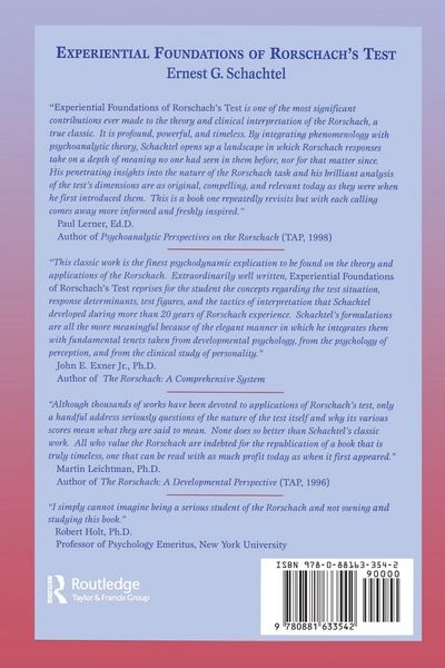 Produktbild: Experiential Foundations of Rorschach's Test