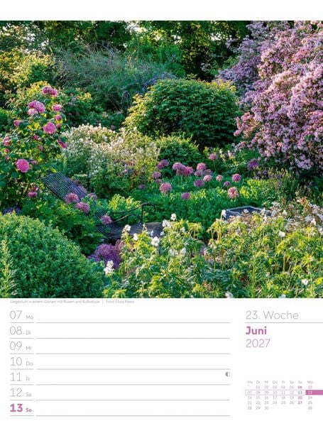 Produktbild: Gartengl&uuml;ck Wochenplaner Kalender 2027