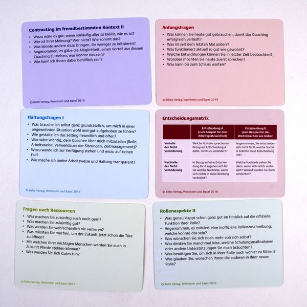 Produktbild: Kartenset Fragetechnik f&uuml;r systemisches Coaching