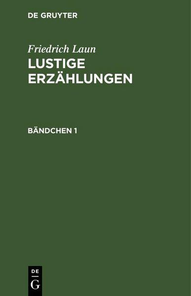 Produktbild: Friedrich Laun: Lustige Erz&auml;hlungen. B&auml;ndchen 1