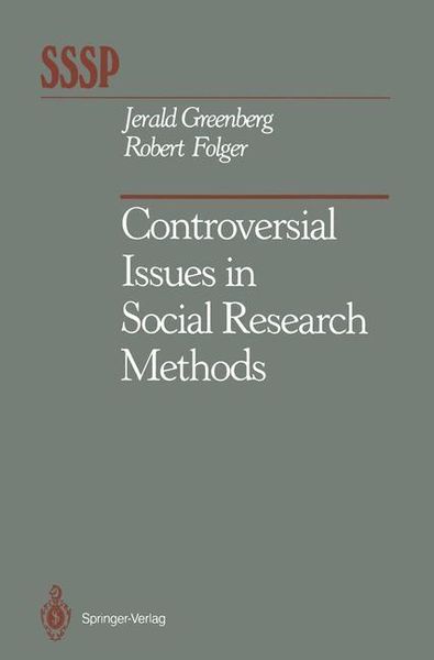 Produktbild: Controversial Issues in Social Research Methods