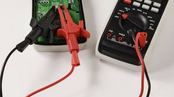 Produktbild: VOLTCRAFT MSK-130 Krokodilklemme gerade CAT IV 600 V, CAT III 1000V 10A Rot