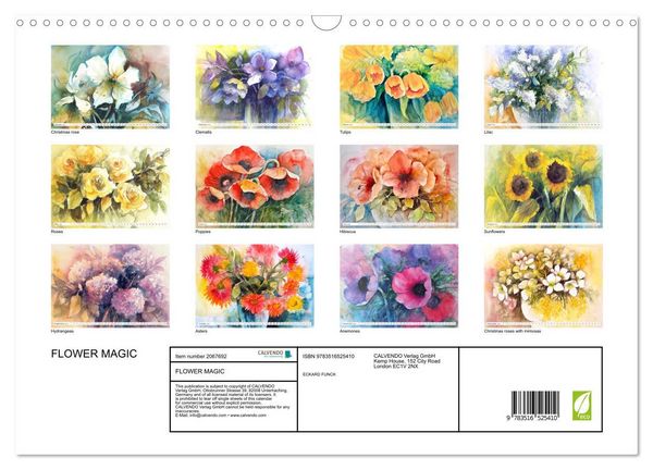 Produktbild: FLOWER MAGIC (Wall Calendar 2026 DIN A3 landscape), CALVENDO 12 Month Wall Calendar