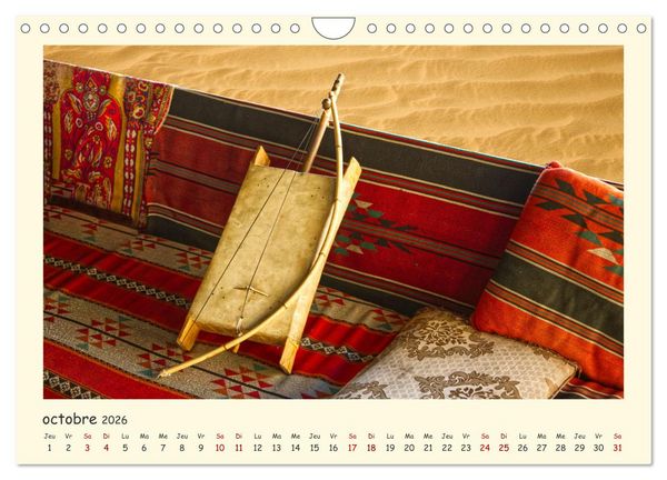 Produktbild: Jordanie - impressions de paysages et d'h&eacute;ritages (Calendrier mural 2026 DIN A4 vertical), CALVENDO calendrier mensuel