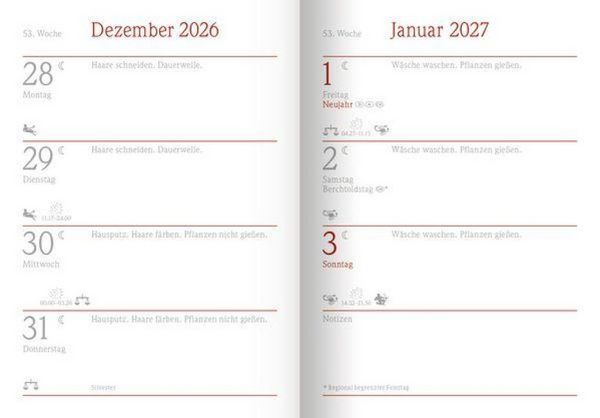 Produktbild: Der kleine Mondkalender 2027