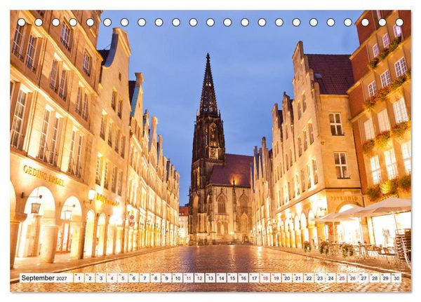 Produktbild: Lebenswertes M&uuml;nster (Tischkalender 2027 DIN A5 quer), CALVENDO Monatskalender