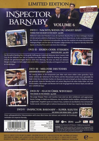 Inspector Barnaby Vol. 6  Limited Edition [4 DVDs]