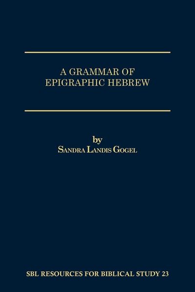 Produktbild: A Grammar of Epigraphic Hebrew