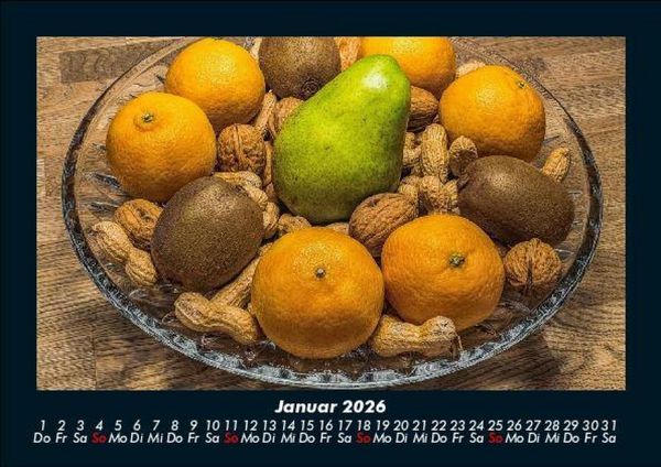 Produktbild: Obstkalender 2026 Fotokalender DIN A5