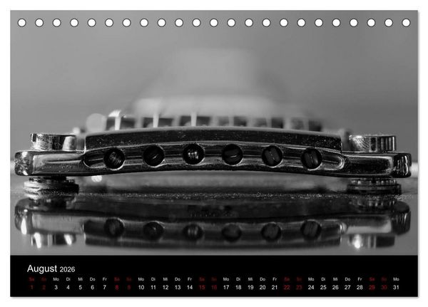Produktbild: Regelwerke - Details alter E-Gitarren (Tischkalender 2026 DIN A5 quer), CALVENDO Monatskalender